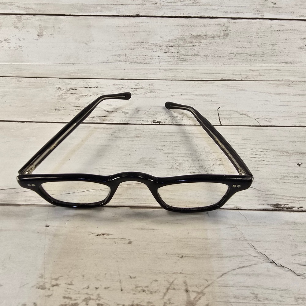 Vintage Martin Eyeglasses Frames Black Japan M452 Rectangular Mid Century‎ Style